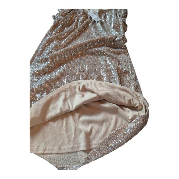 BB Dakota by Steve Madden | Silver Hit the Lights Sequin Shift Dress NWT | XL - Picture 10 of 14
